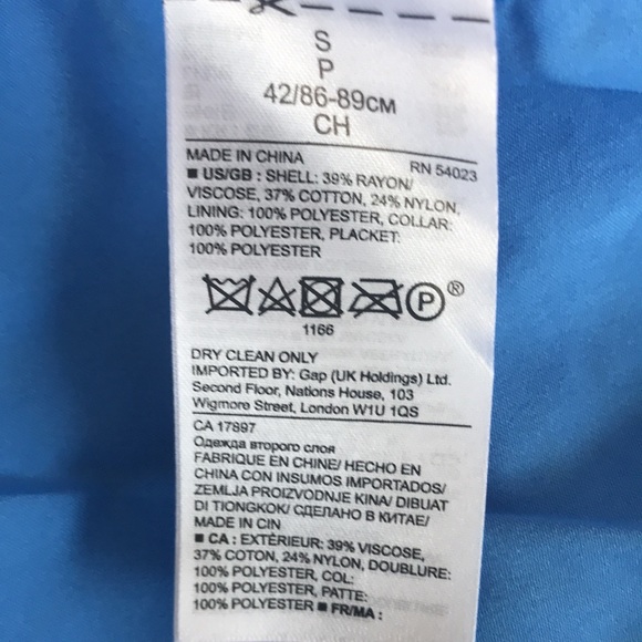 Banana Republic Blue Lace Sheath Dress sz S - Picture 7 of 7